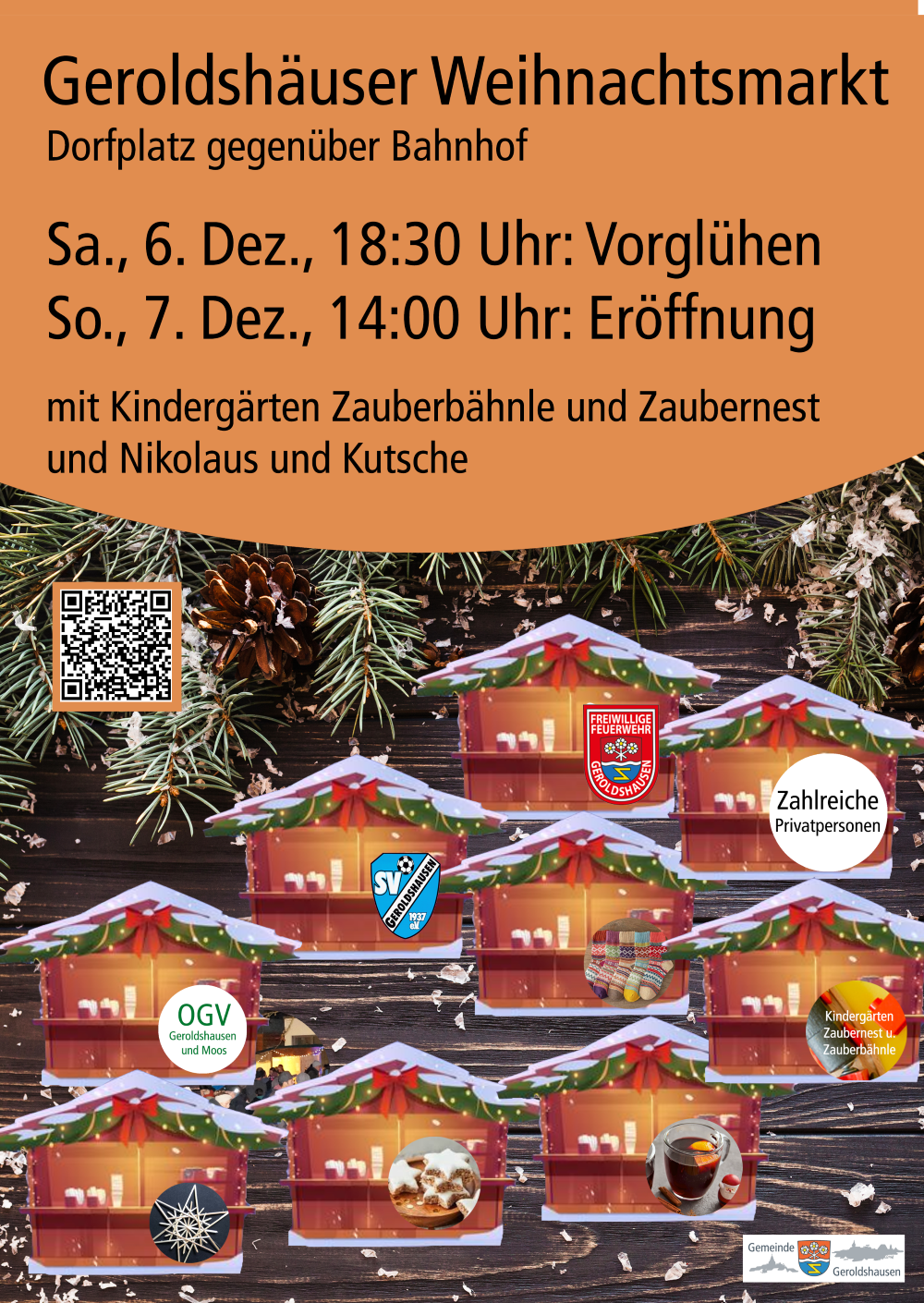 Weihnachtsmarkt Geroldshausen 2025 – Flyer